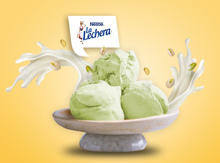 helado de pistache La Lechera