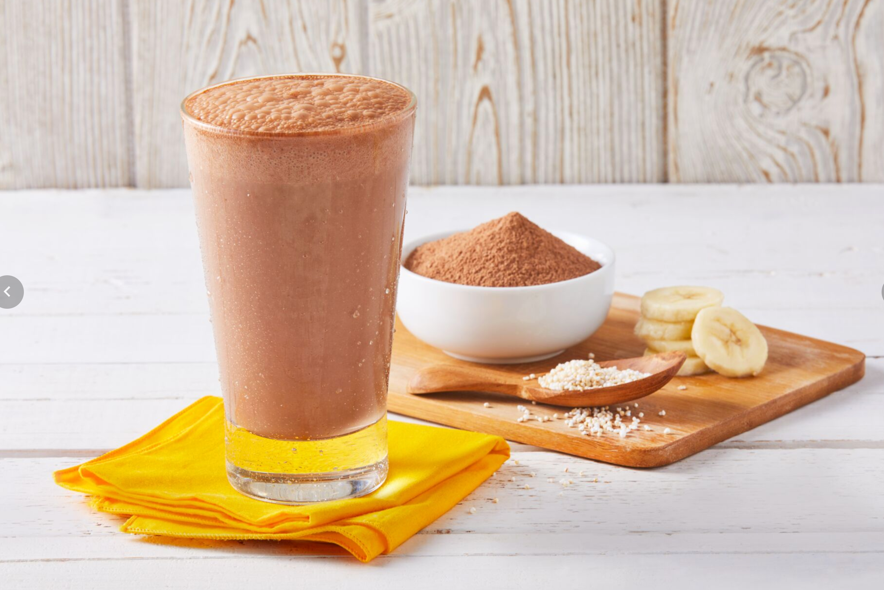 Licuado de Chocolate Abuelita granulado y plátano