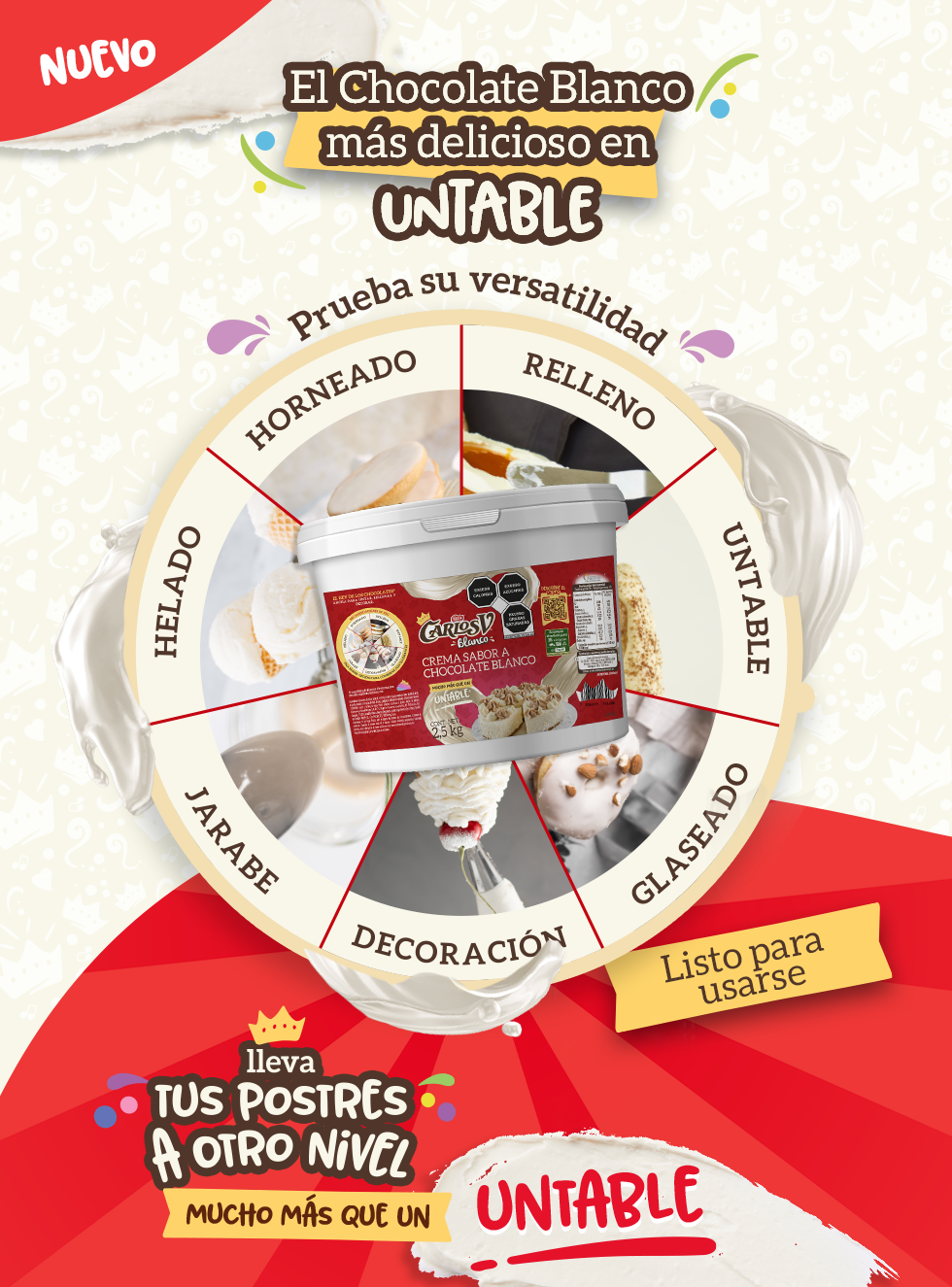 Carlos V Blanco Untable Nestlé Professional