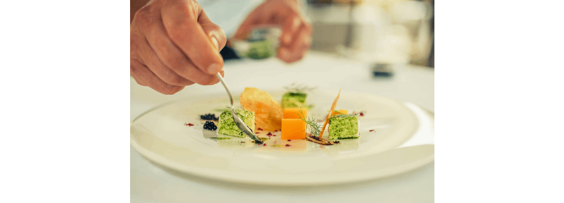 Plato gourmet elaborado con ingredientes de la mejor calidad