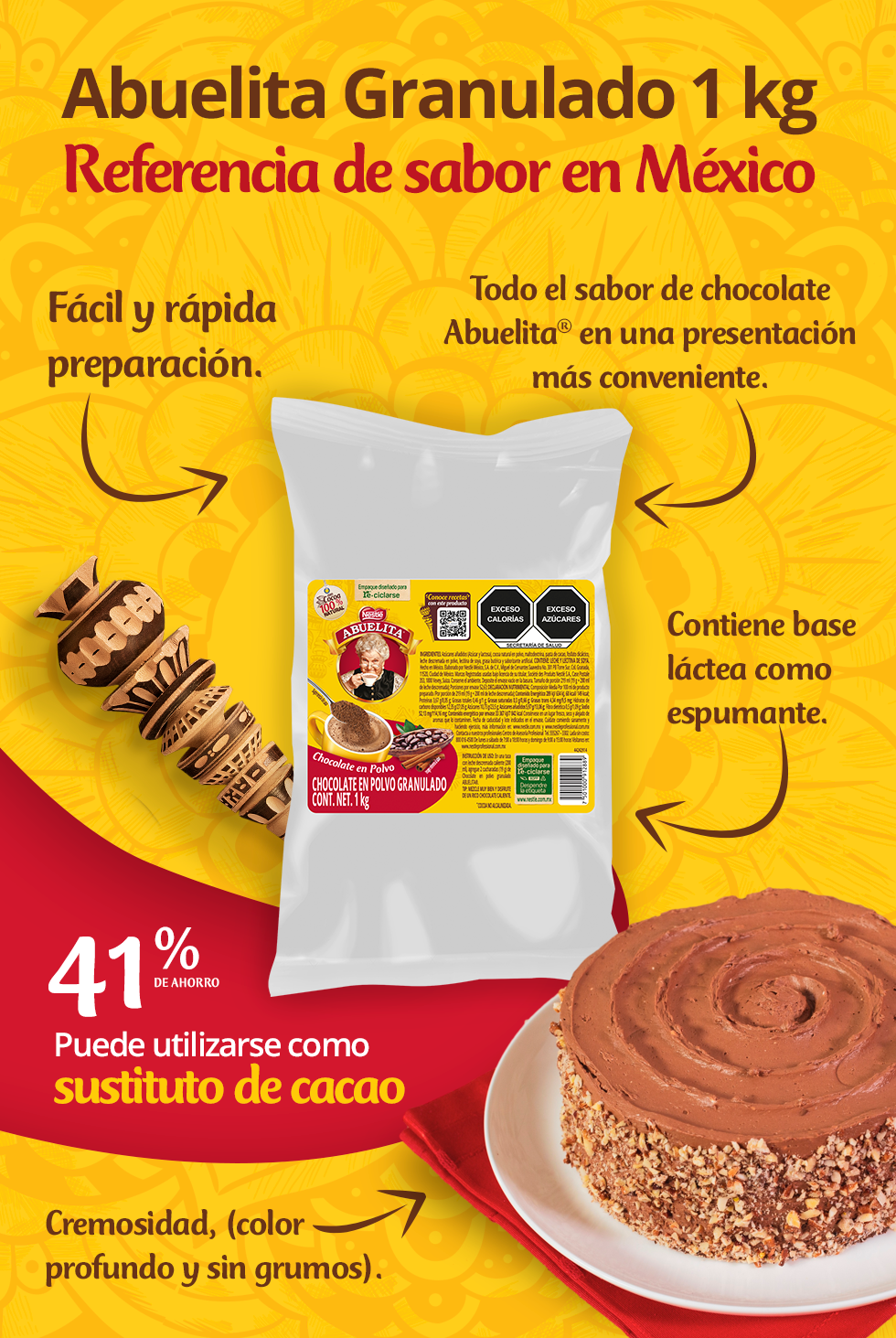 Chocolate Abuelita Granulado Nestlé Professional