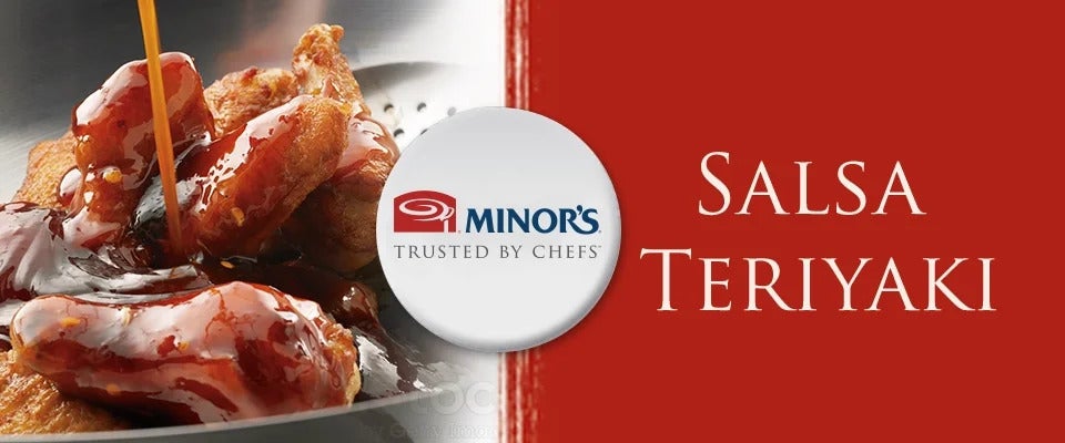 Plato de alitas de pollo bañadas en Salsa Teriyaki MINOR'S®