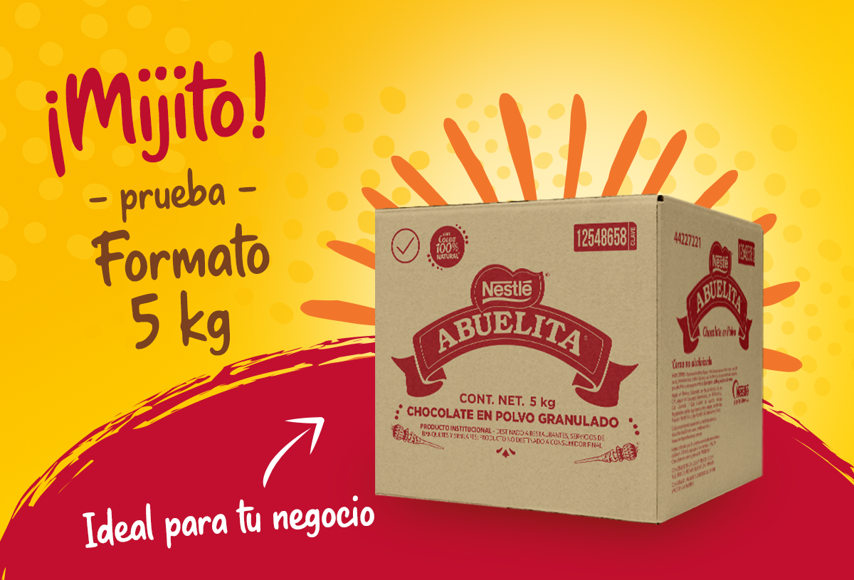 Caja de Chocolate ABUELITA® en formato de 5kg para negocios