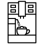 ícono de máquina de café en comodato