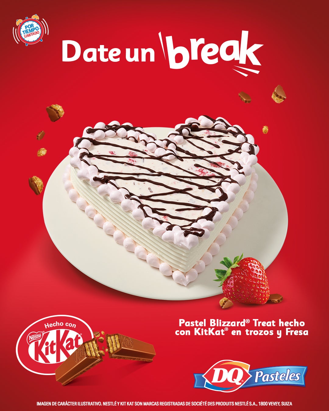 Pastel hecho con KitKat