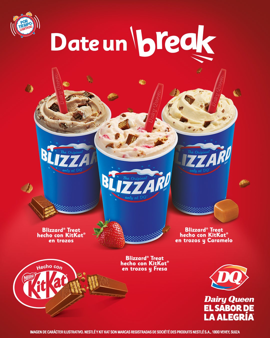 Blizzards hechos con kitkat