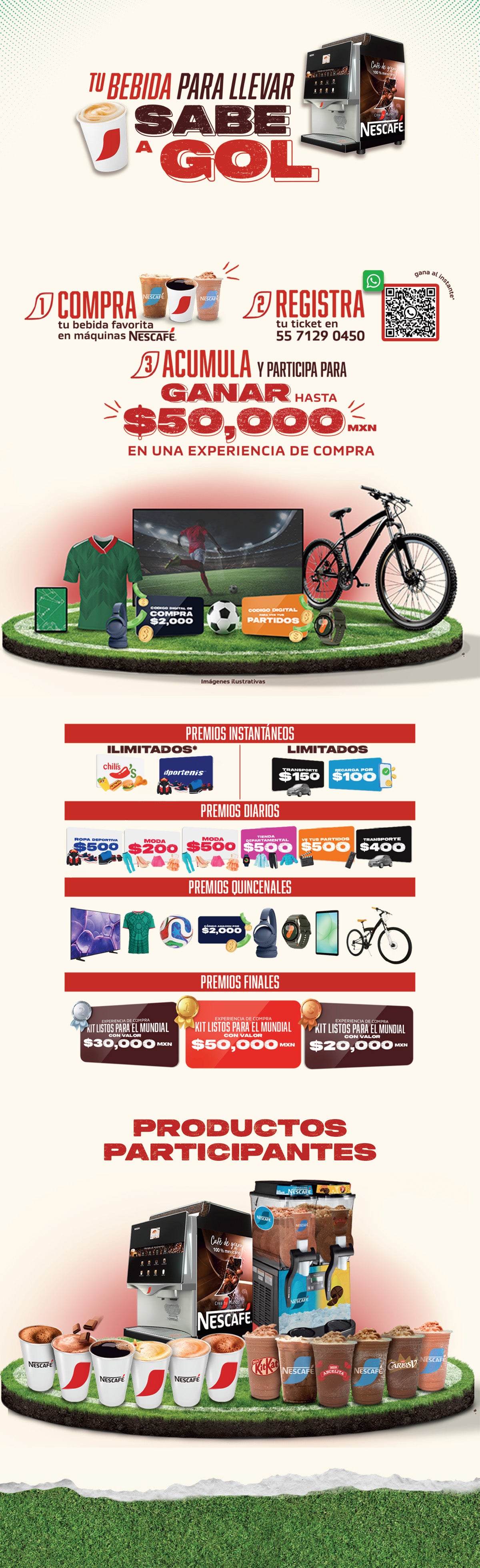 Tu bebida para llevar sabe a gol