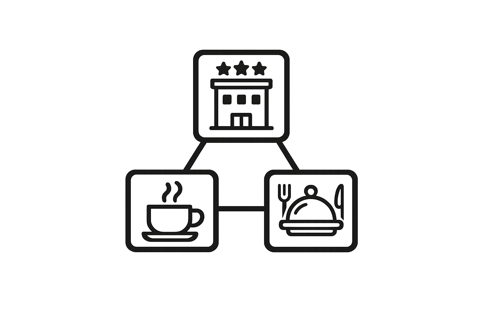 Ícono de estructura que muestra soluciones por canal gastronómico provistas por NESTLÉ PROFESSIONAL®