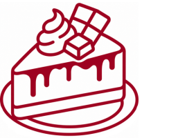 Ícono de menú de postres