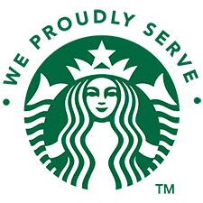 WE PROUDLY SERVE STARBUCKS™