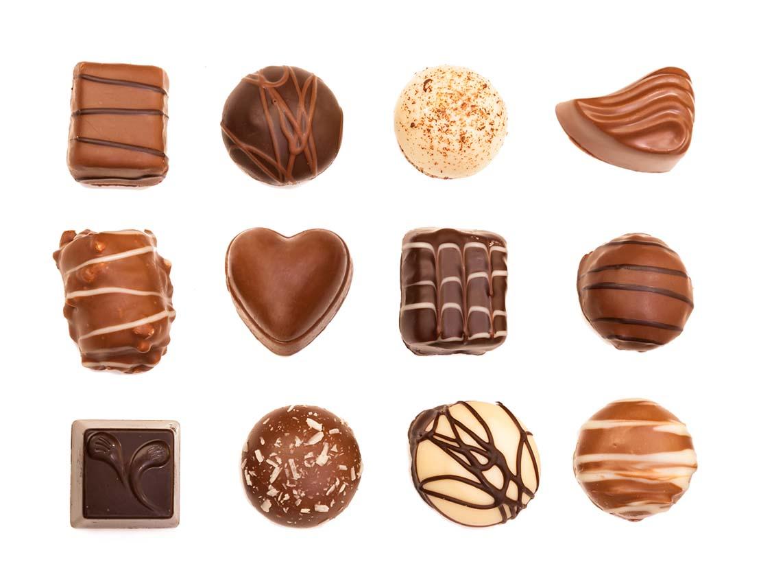 Diferentes bombones para ofrecer a tus clientes en el Día del Chocolate