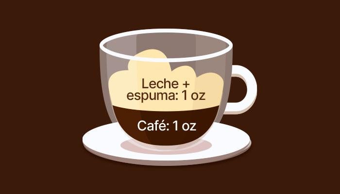 Cappuccino con espuma de leche y espresso, bebida cremosa