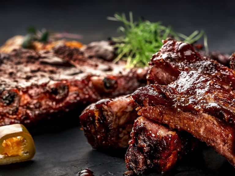 Costillas de Cerdo Bañadas en Salsa Teriyaki Minor's