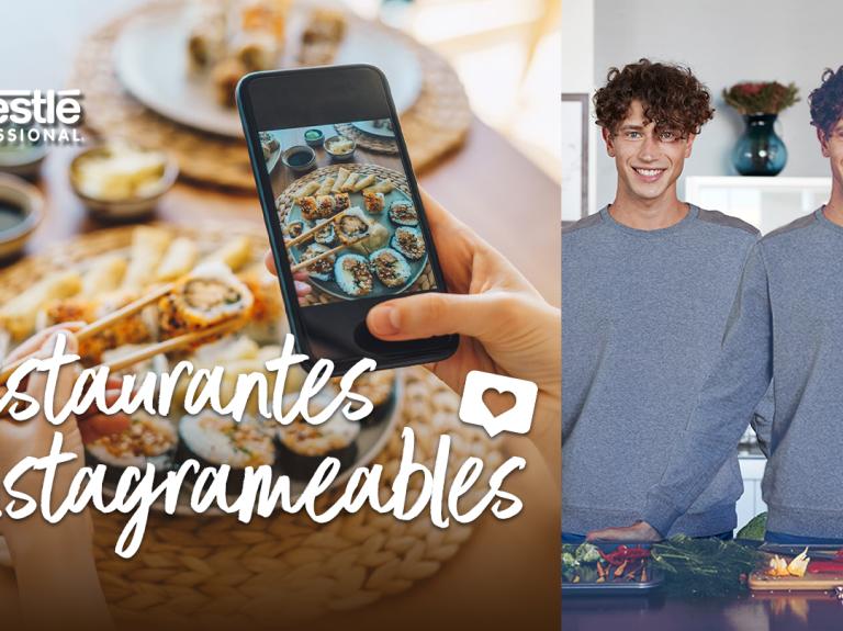 Banner guía descargable con el texto Restaurantes Instagrameables