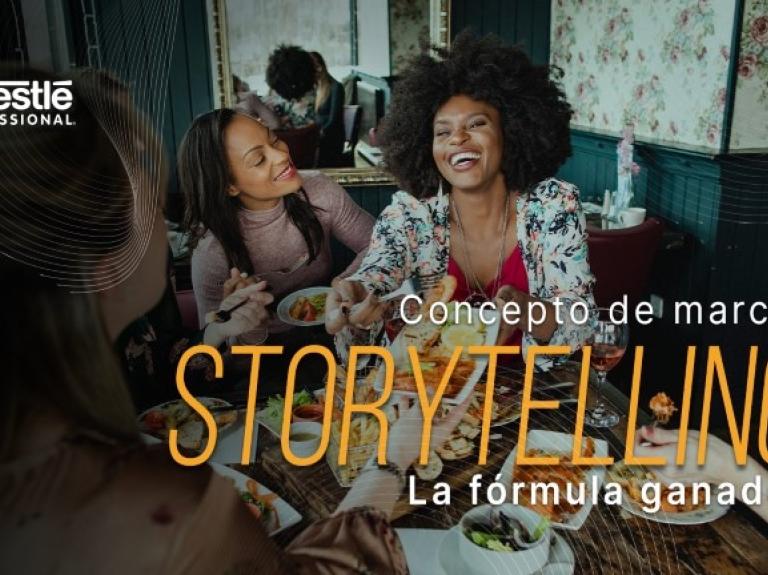Grupo de personas compartiendo comida en un restaurante, ilustrando conexión y concepto de marca