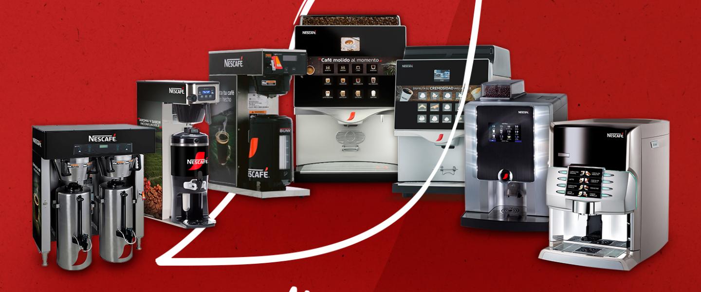 5 referencias de máquinas NESCAFÉ® para preparar bebidas en negocios