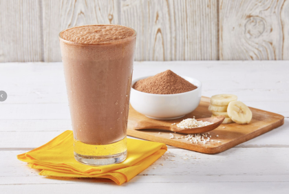 Licuado de Chocolate Abuelita granulado y plátano