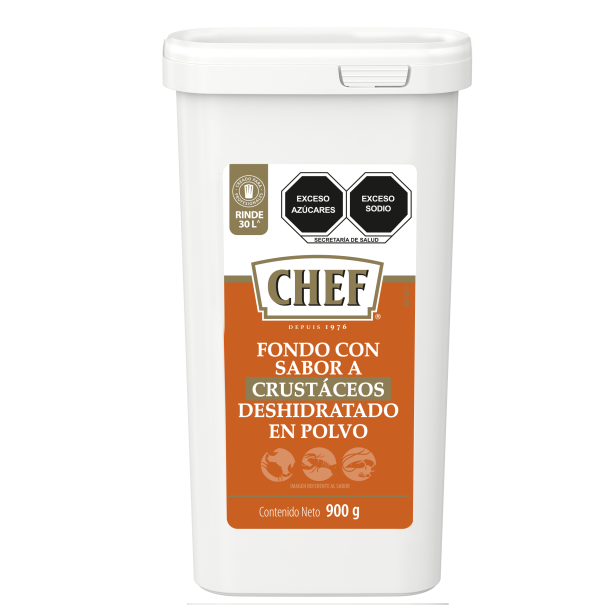 Fondo de Crustáceos CHEF® Deshidratado en Polvo en bote de 900g