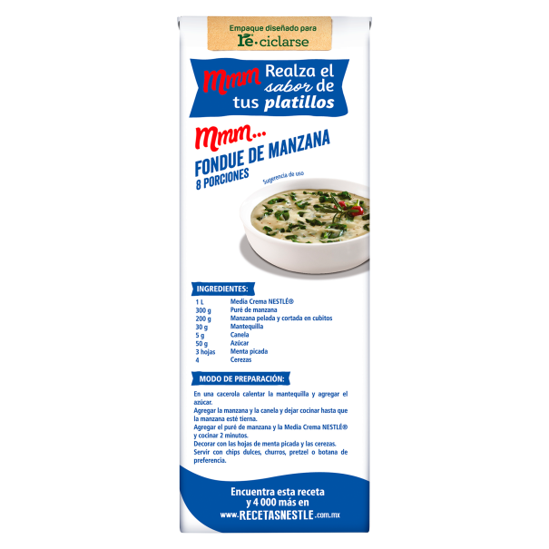 Caja de Media Crema Nestlé® de 1L