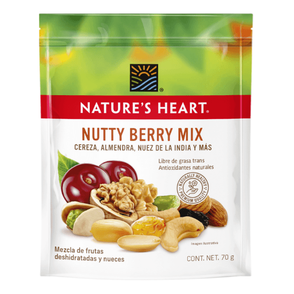 Bolsa de Nature's Heart Nutty Berry Mix kde 70 g