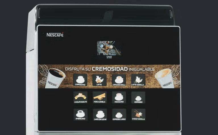 Pantalla máquina NESCAFÉ® Fusión Soluble