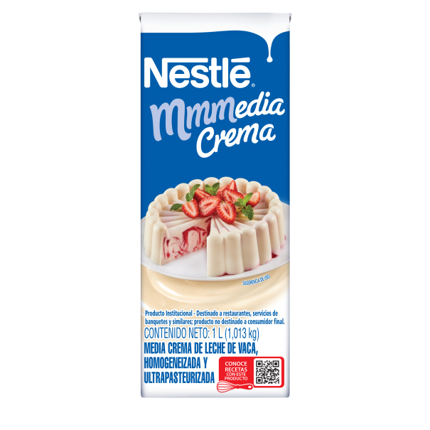 Caja de Media Crema Nestlé® de 1L