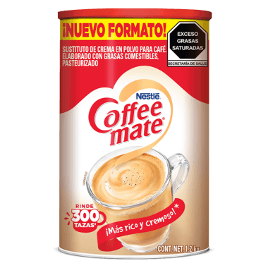 Sustituto de crema en polvo Coffee Mate en lata 1.2 kg