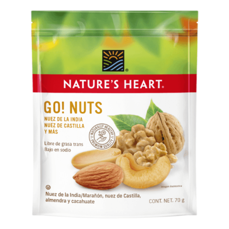 Bolsa de Nature's Heart Go! Nuts de 70 g