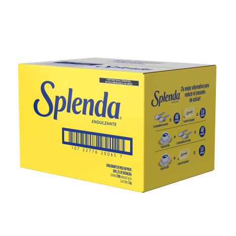 Caja de 1kg de Splenda endulzante color amarillo