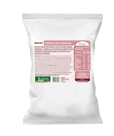 Bolsa de Cappuccino Original Nescafé de 750 g