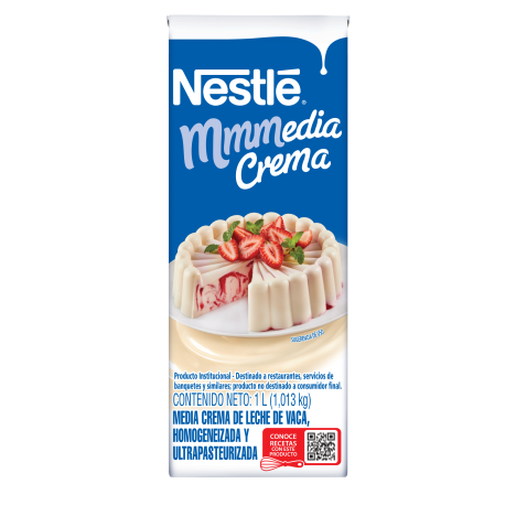 Caja de Media Crema Nestlé® de 1L
