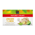 Té Jengibre y Limón Nature's Heart® en caja de 28g
