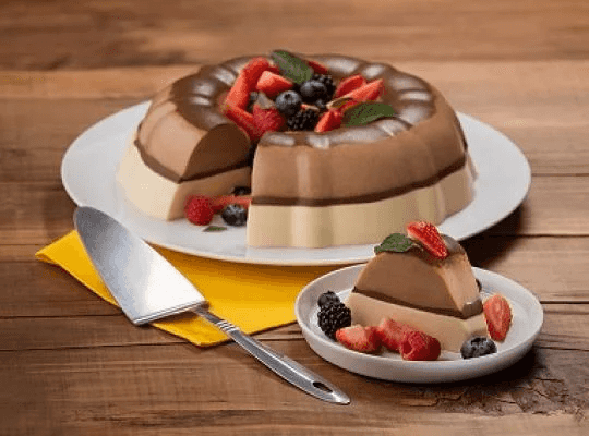 Gelatina de 3 leches con Chocolate ABUELITA®