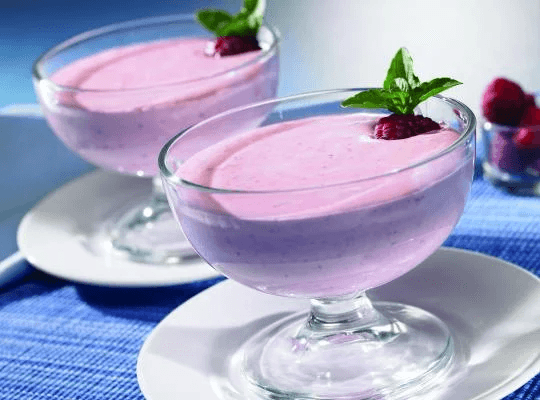 Mousse de frambuesa