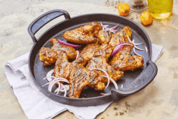 Alitas con salsa de mango habanero