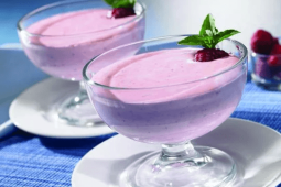 Mousse de frambuesa